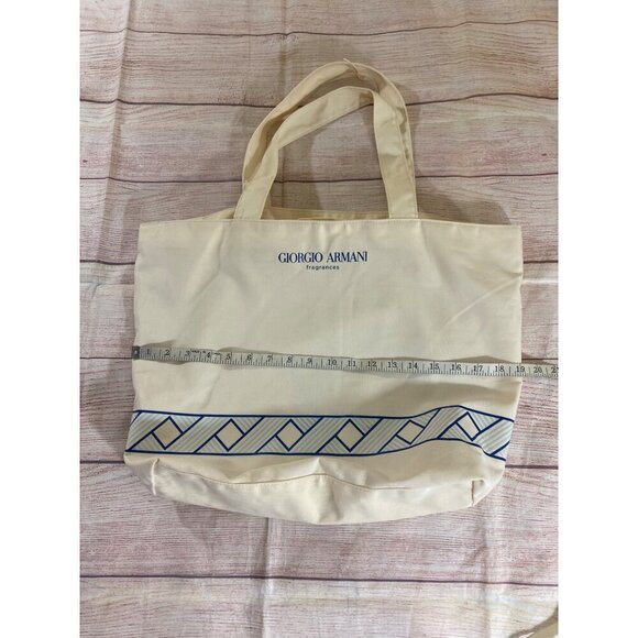 Georgio Armani Frangrance Women's Beige Tote Carry Bag - OS - Picture 3 of 11